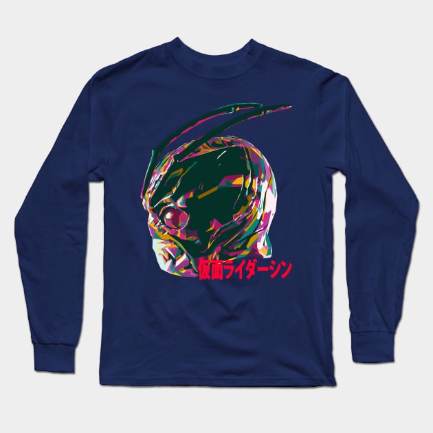 Shin Kamen Rider WPAP Long Sleeve T-Shirt by Bajingseng